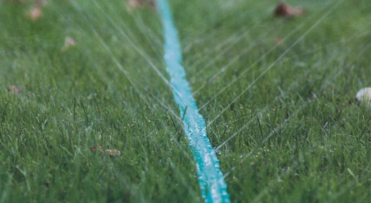 Kinzo Gartenschlauch Rasensprenger, Garten Sprühregner auf ganzer Schlauchlänge, Flacher Bewässerungsschlauch Bild 3