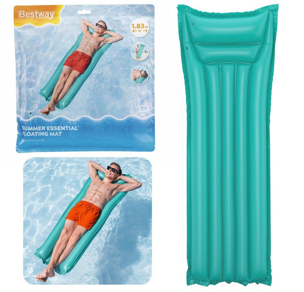 BESTWAY Luftmatratze Aufblasbare Schwimmmatratze Grün Bestway 44007