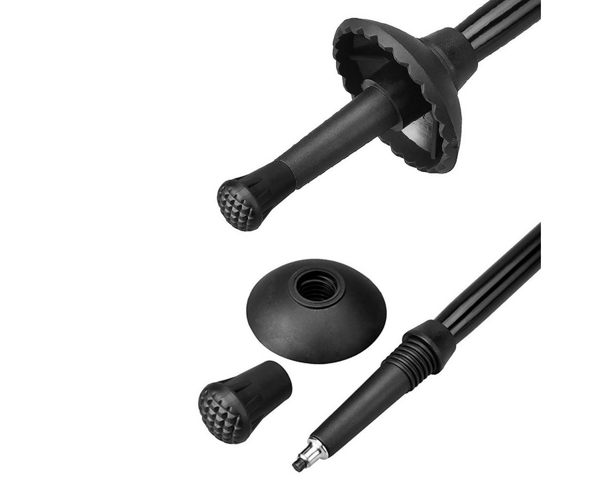 MidGard Nordic-Walking-Stöcke Wanderstоck 65-135cm Teleskop Antischock Stock Korkgriff Dämpfung (1 St), Leicht, mit ergonomischen Korkgriffe Bild 3