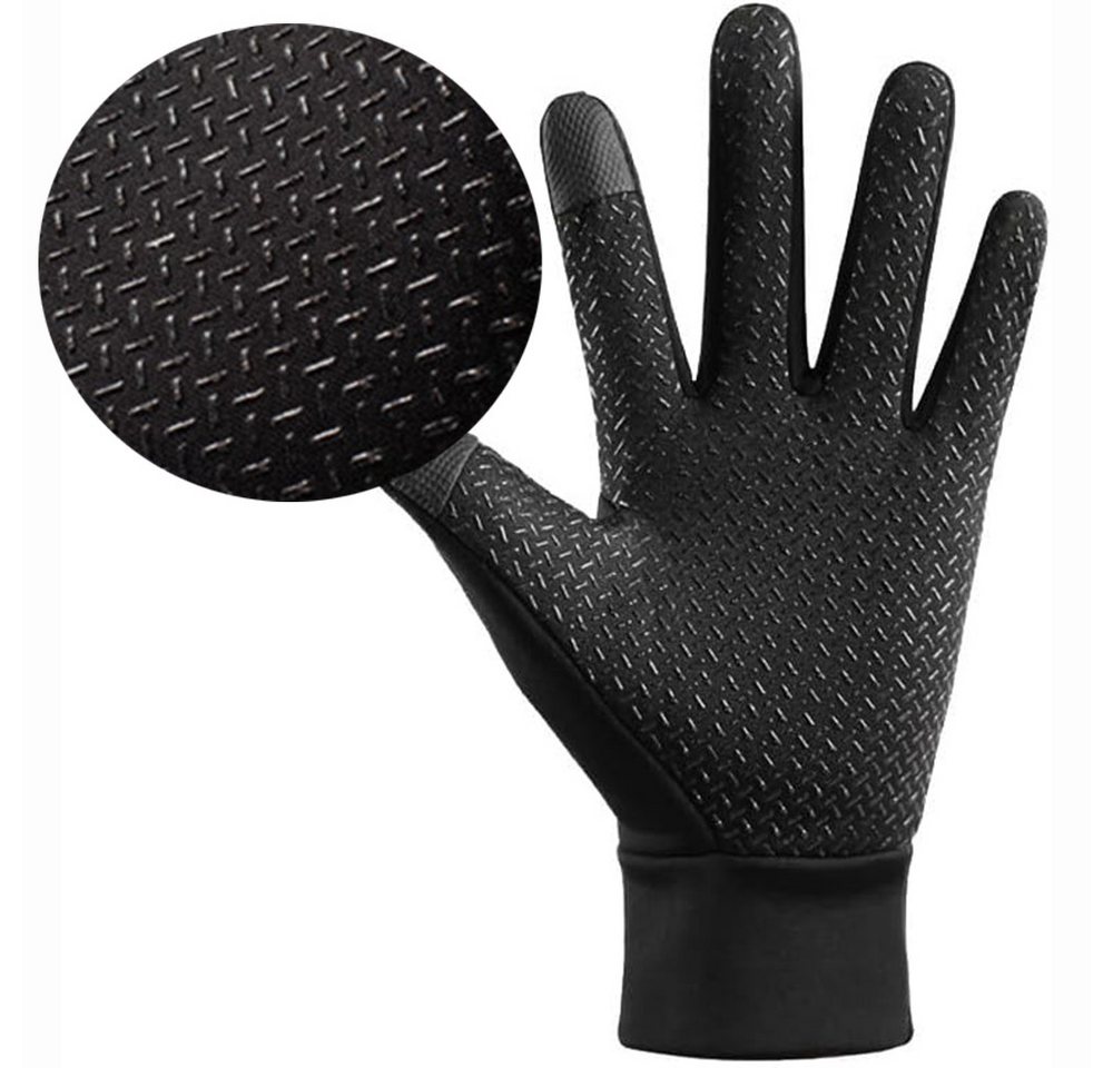 Cachito Fahrradhandschuhe Thermo Handschuhe Herren Damen, Winter Touchscreen handschuhe für Laufen Reiten Gehen Fahren Outdoor Bild 3