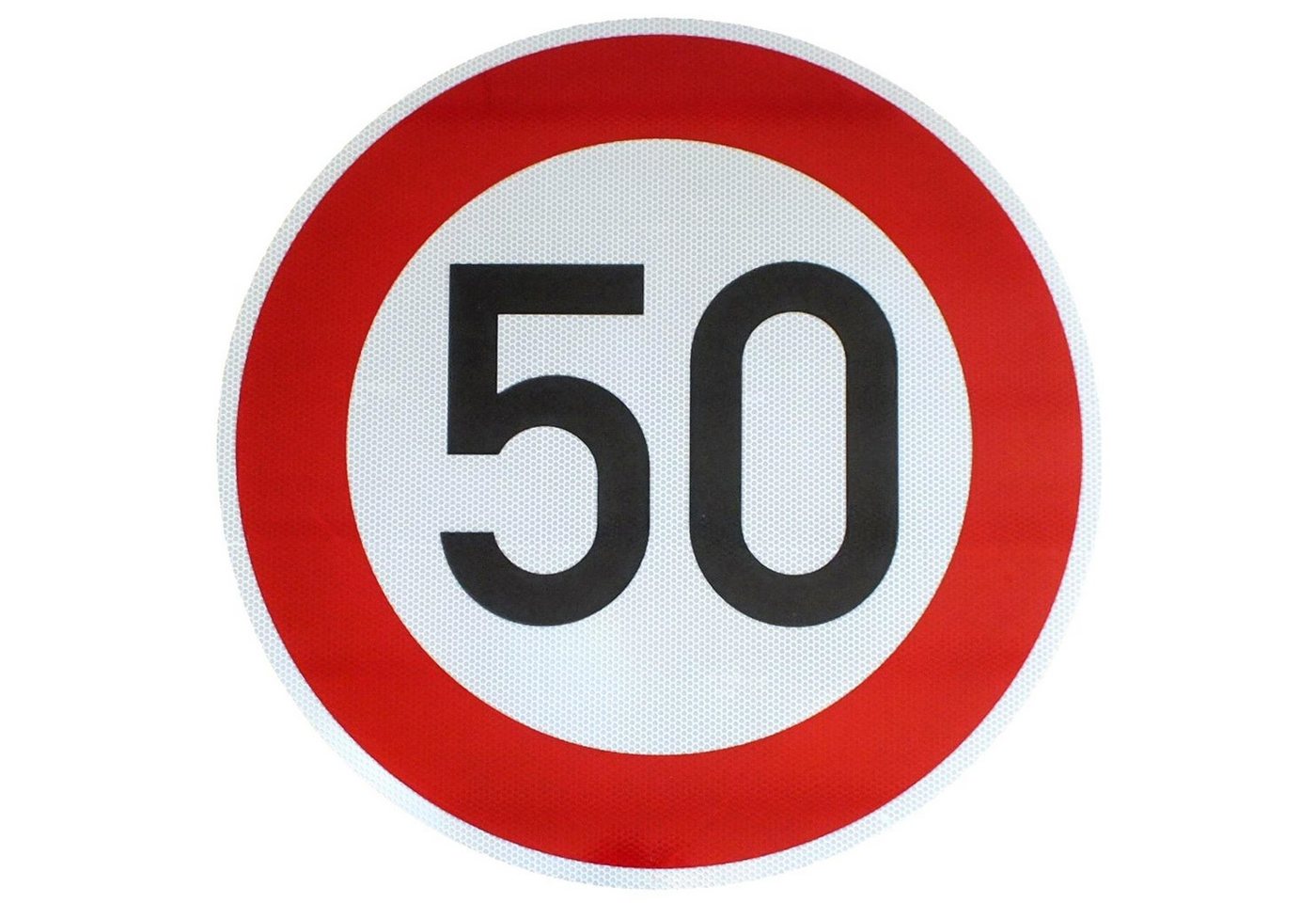 BauSupermarkt24 Verkehrsschild Verkehrszeichen Nr. 274-50 "50km/h" Verkehrsschild 50 Geburtstag RA2