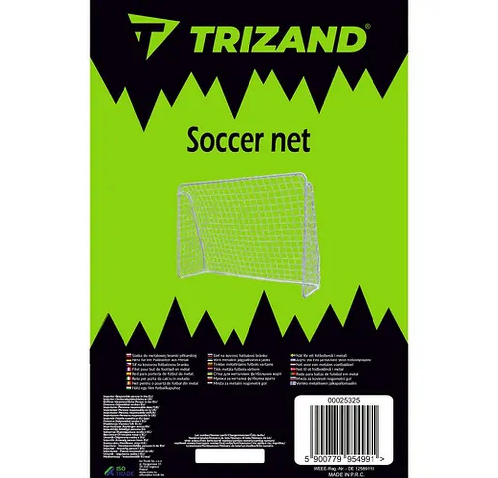 Trizand Fußballtor Ersatznetz Tornetz Fußballnetz (Spar-Set, 1 St., 213x150x90 cm wetterfest), nur Netz, 213x150x90 cm, HDPE 2 mm, wetterfest Bild 2