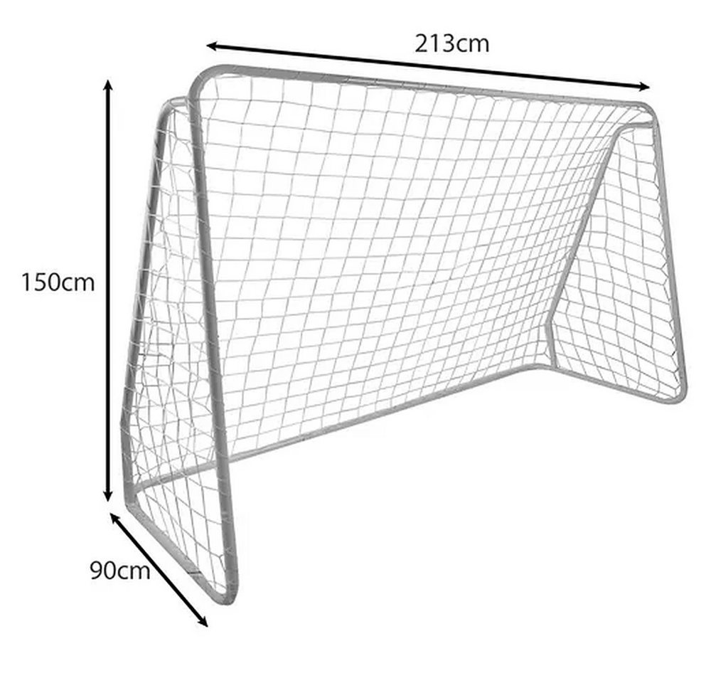 Trizand Fußballtor Ersatznetz Tornetz Fußballnetz (Spar-Set, 1 St., 213x150x90 cm wetterfest), nur Netz, 213x150x90 cm, HDPE 2 mm, wetterfest Bild 5
