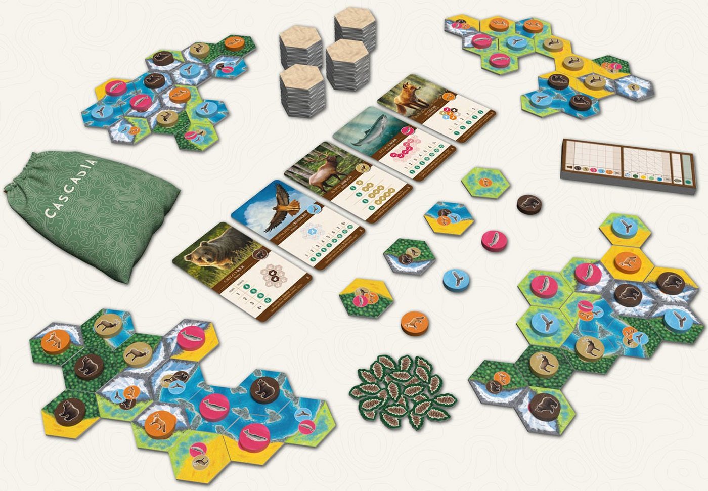 Cascadia - im Herzen der Natur, Gesellschaftsspiel Bild 2