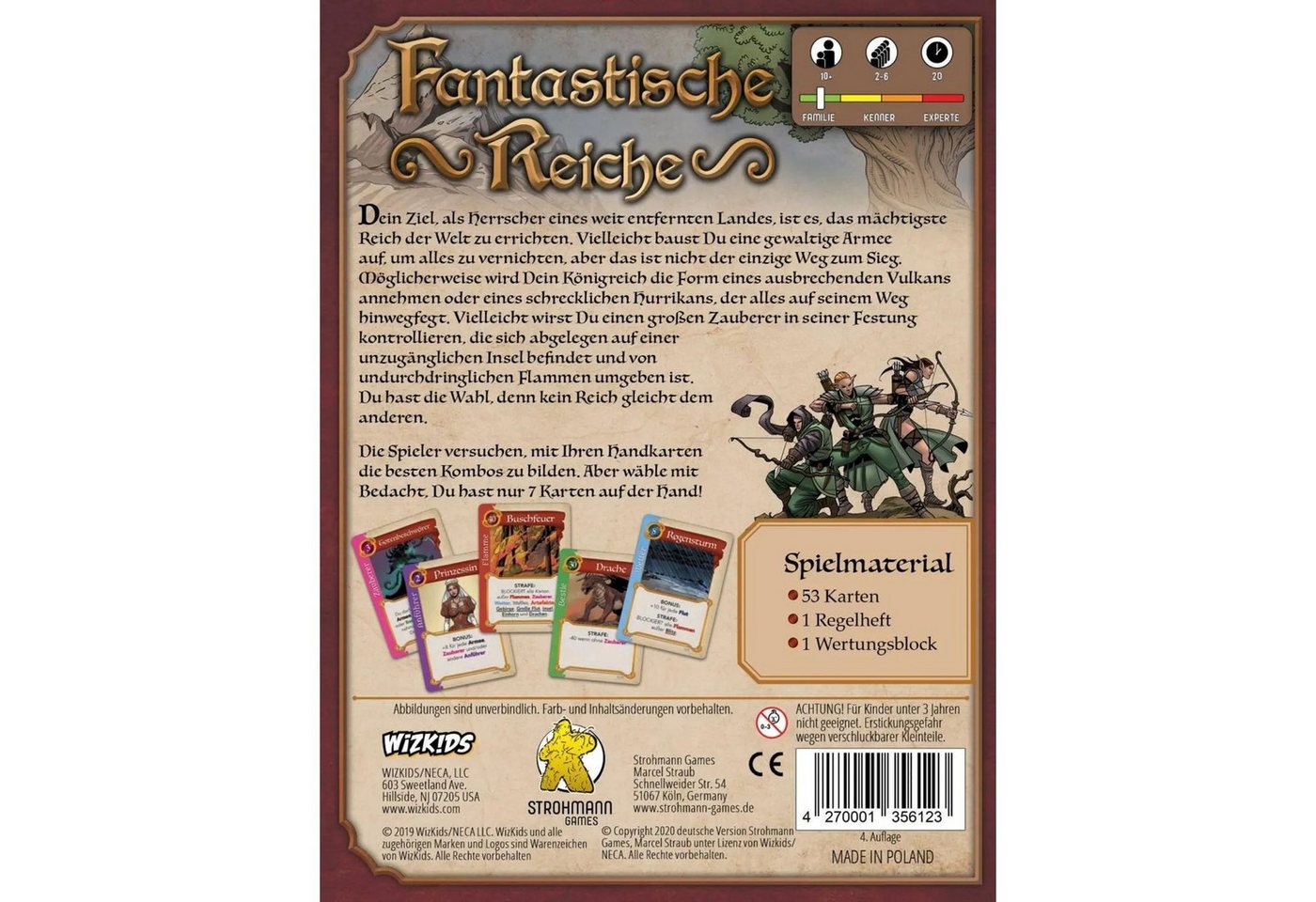 Fantastische Reiche, Kartenspiel