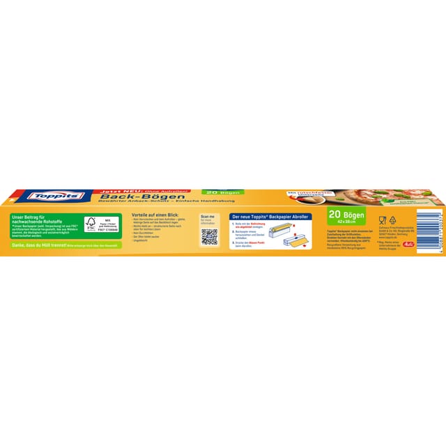 Toppits 3D-Backpapier Bögen