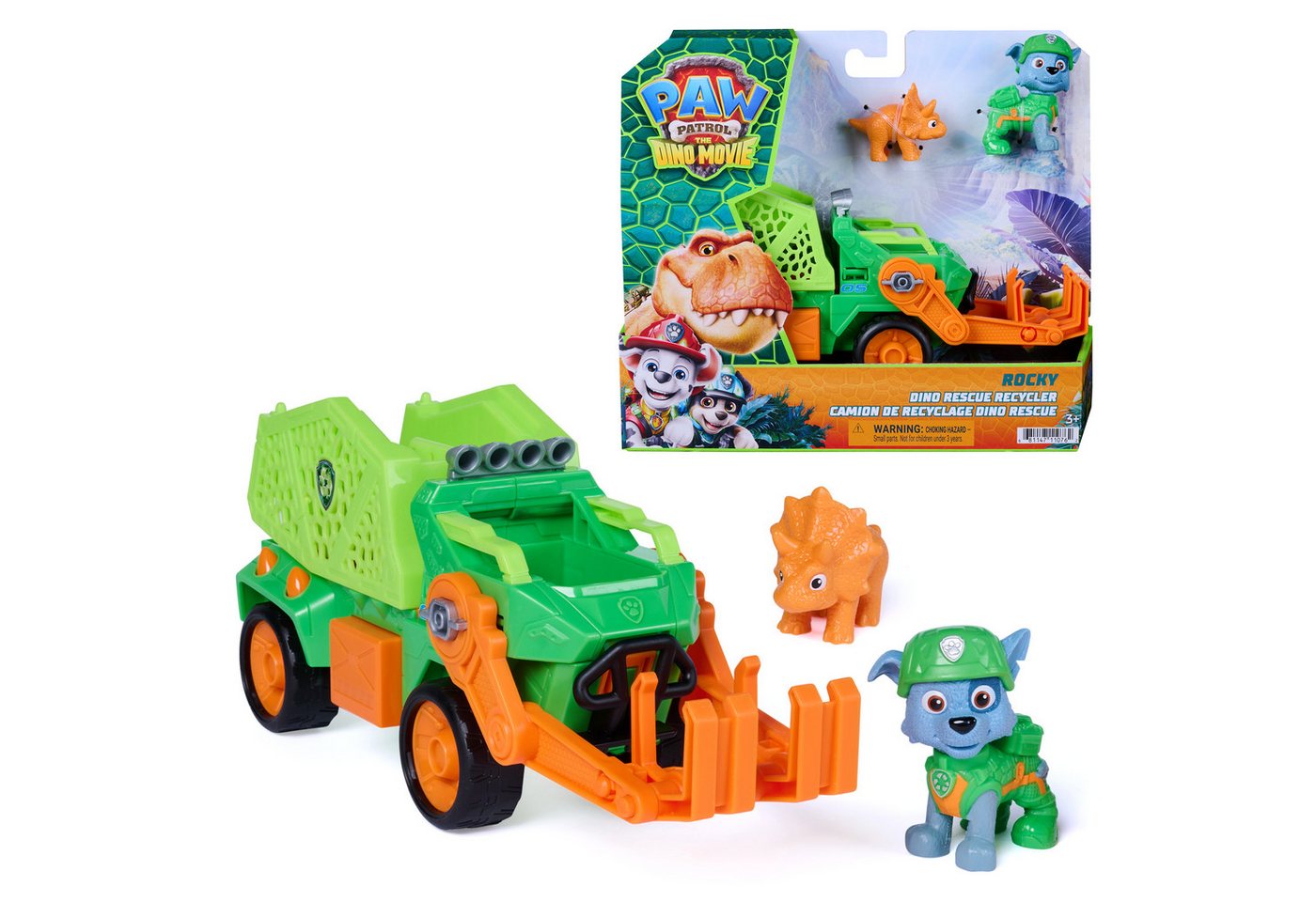 Paw Patrol: Der Dino Film - Rockys Dino-Rettungs-Recycler, Spielfahrzeug Bild 4