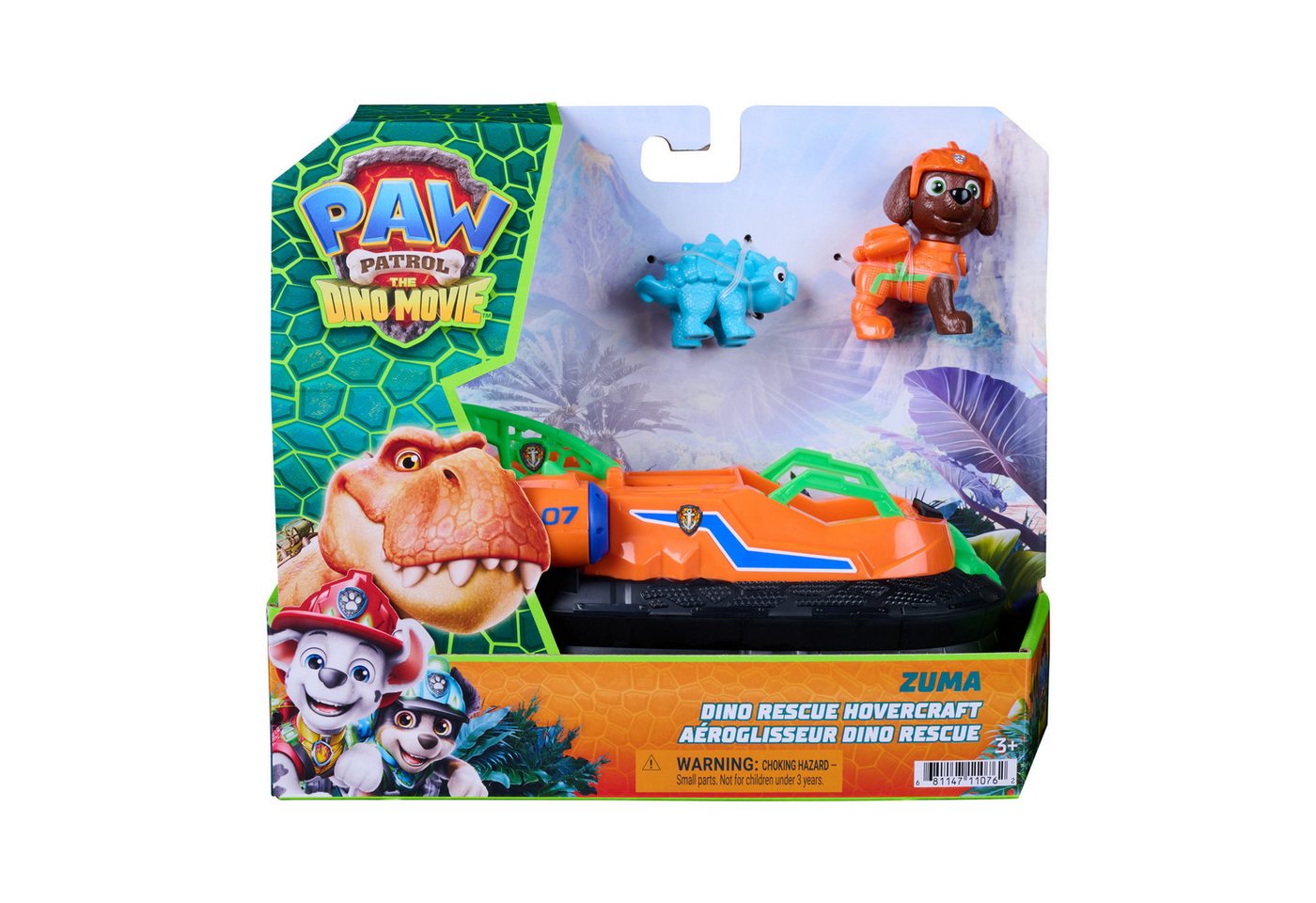 Paw Patrol: Der Dino Film - Zumas Dino-Rettungs-Hovercraft, Spielfahrzeug Bild 3