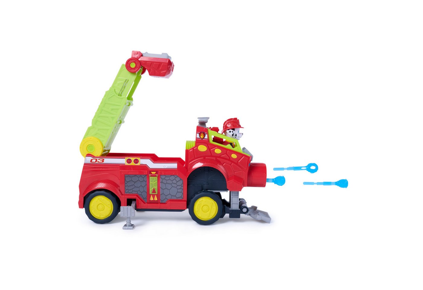 Paw Patrol: Der Dino Film - Marshalls extragroßes Dino-Rettungs-Feuerwehrauto, Spielfahrzeug Bild 2