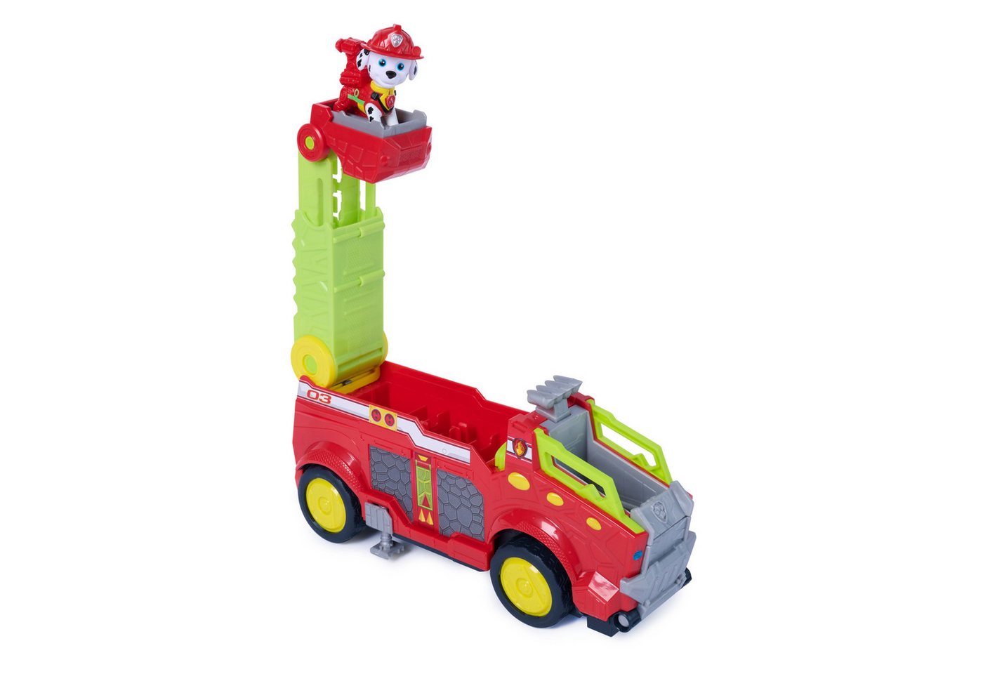 Paw Patrol: Der Dino Film - Marshalls extragroßes Dino-Rettungs-Feuerwehrauto, Spielfahrzeug Bild 4