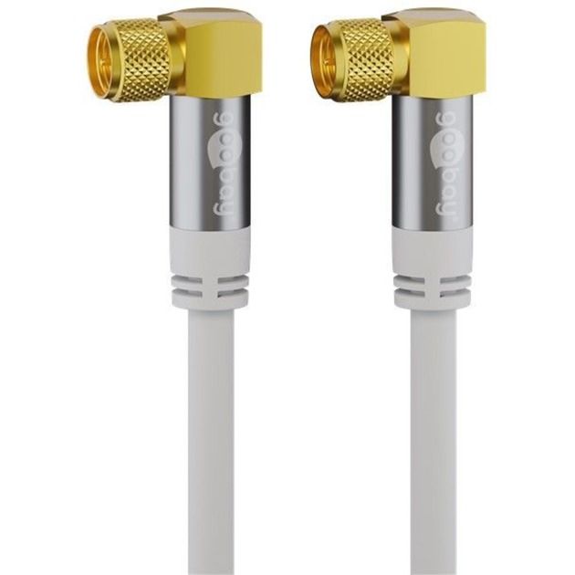 SAT-Antennenkabel (135dB typ), F-Stecker 90° > F-Stecker 90°