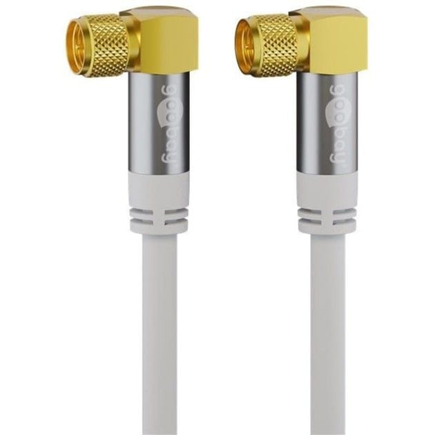 SAT-Antennenkabel (135dB typ), F-Stecker 90° > F-Stecker 90°