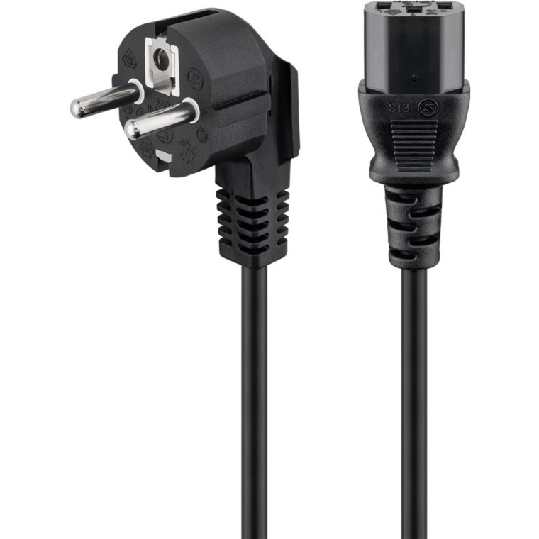 Kaltgeräte-Anschlusskabel C13 > Schutzkontakt-Stecker