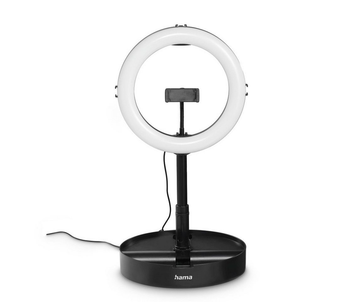 hama LED-Ringlicht »FoldUp«, Ø: 26,5 cm, schwarz, Kunststoff - silberfarben Bild 2