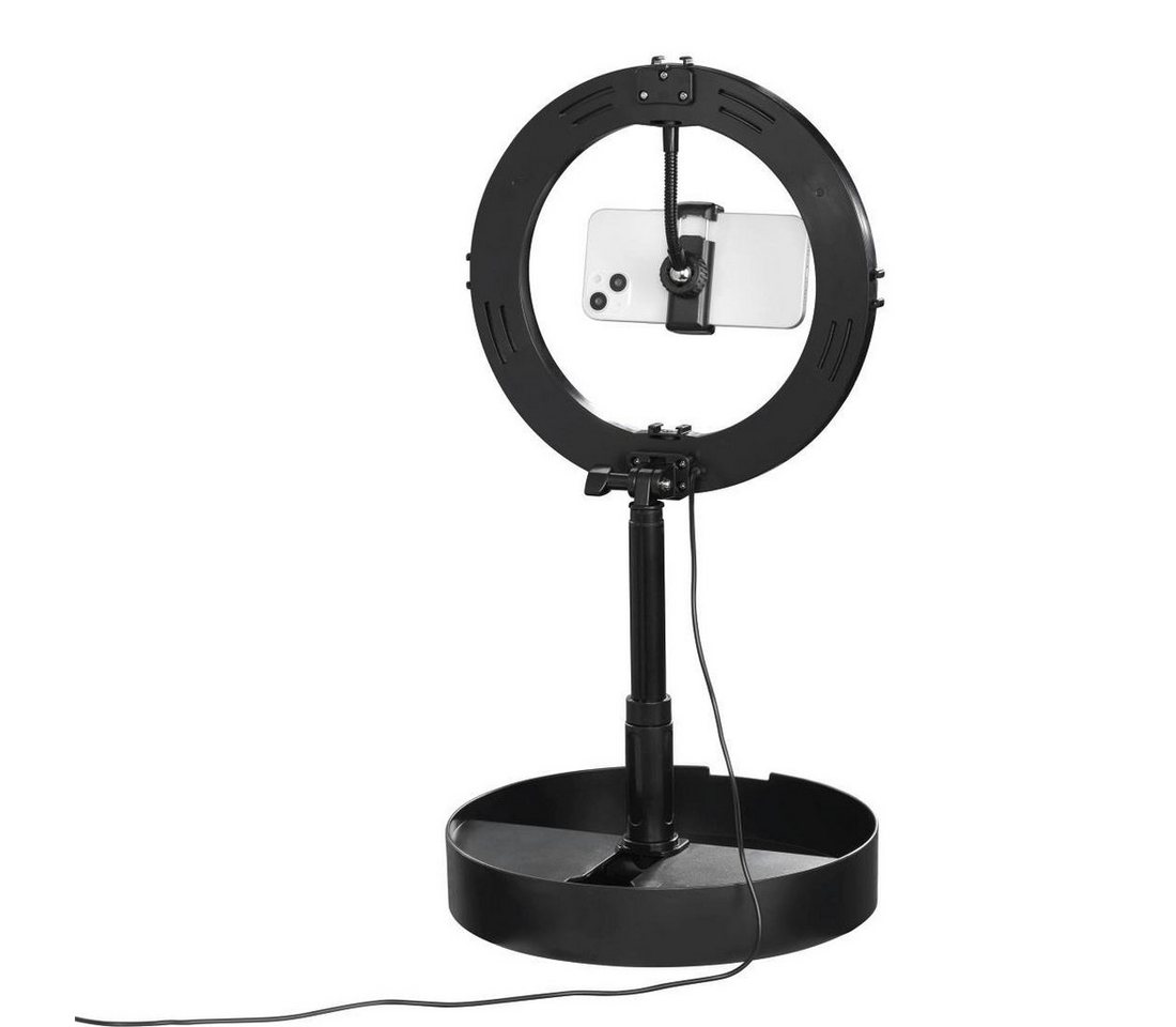 hama LED-Ringlicht »FoldUp«, Ø: 26,5 cm, schwarz, Kunststoff - silberfarben Bild 3