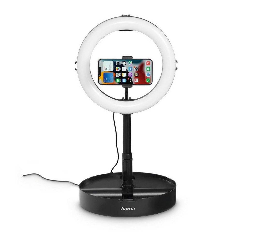 hama LED-Ringlicht »FoldUp«, Ø: 26,5 cm, schwarz, Kunststoff - silberfarben Bild 5