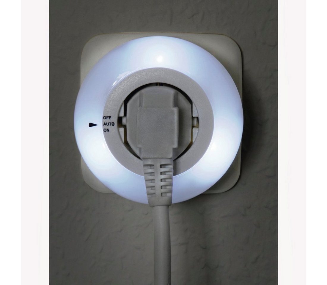 hama LED-Nachtlicht »Circle«, 0,8 W, Lichtfarbe: weiß, Kunststoff - weiss Bild 3