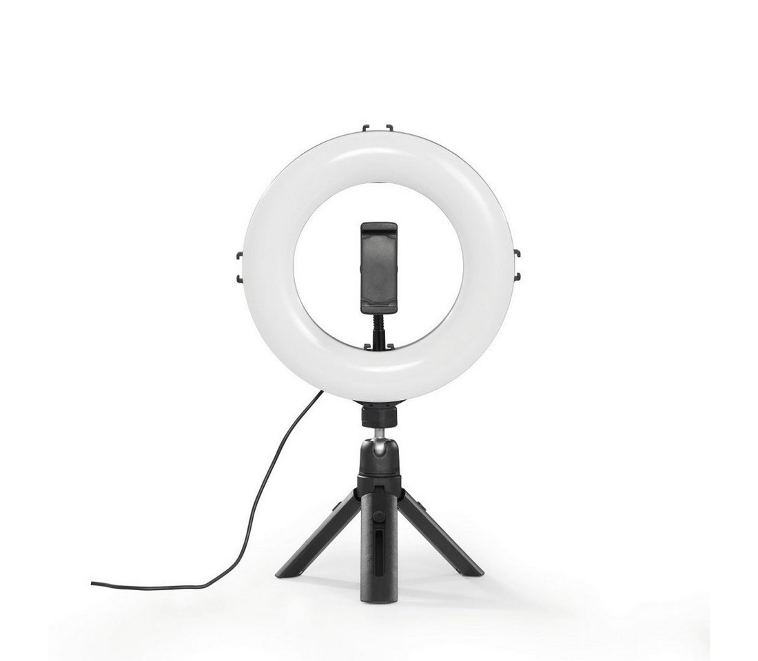 hama LED-Ringlicht »Smart«, Ø: 21 cm, schwarz, Kunststoff - silberfarben Bild 5