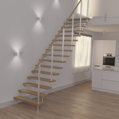 hama LED-Wandleuchte, 6 W, Metall - weiss