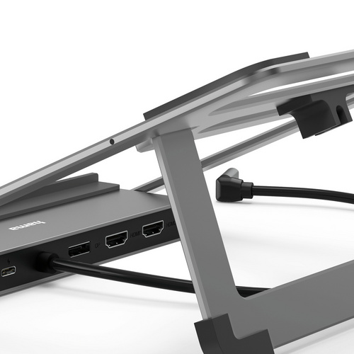 hama USB-C-Dockingstation, grau, Kunststoff Bild 3