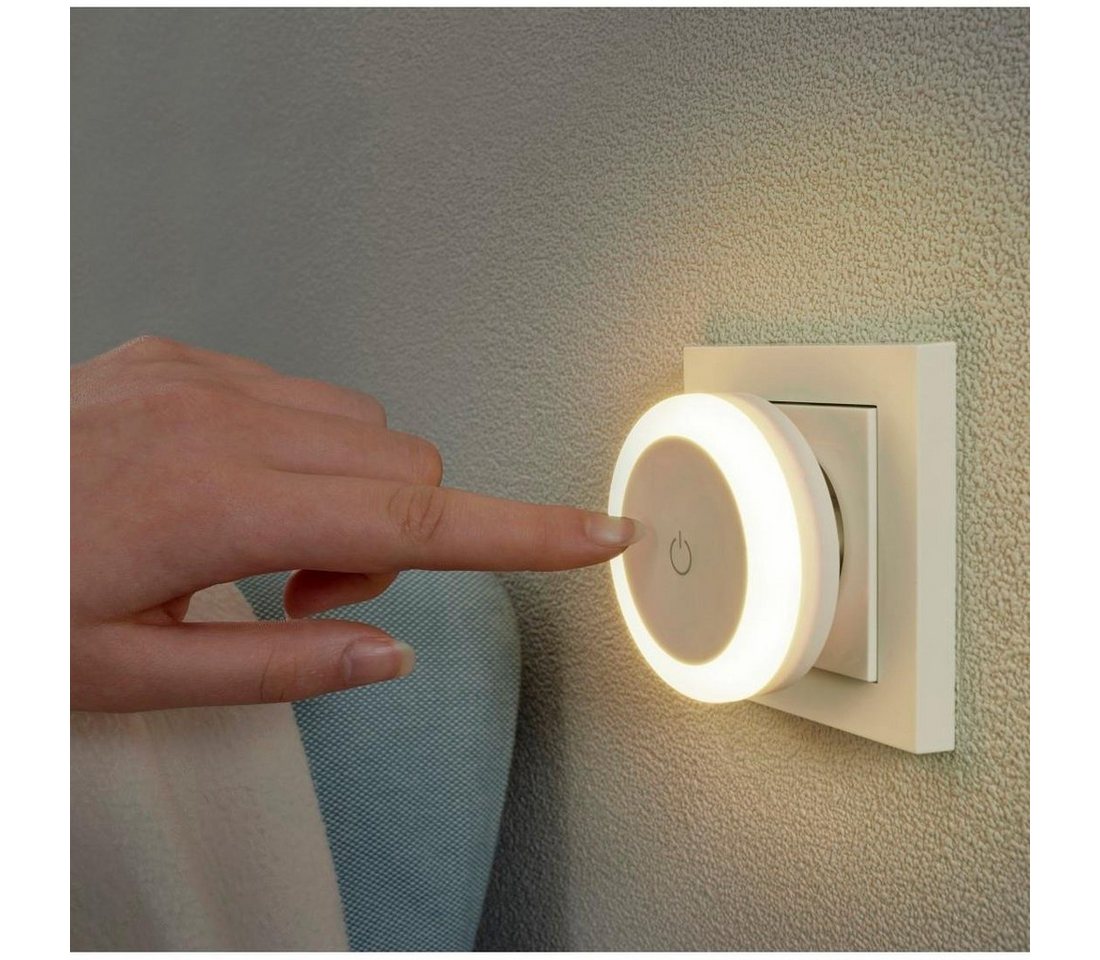 hama LED-Nachtlicht »Touch Switch«, 1 W, Lichtfarbe: weiß, Kunststoff - weiss Bild 4