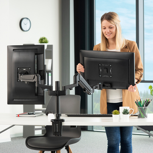 hama Monitorenarm »FULLMOTION«, schwarz, für alle TFT-/LCD-/LED-Monitore
