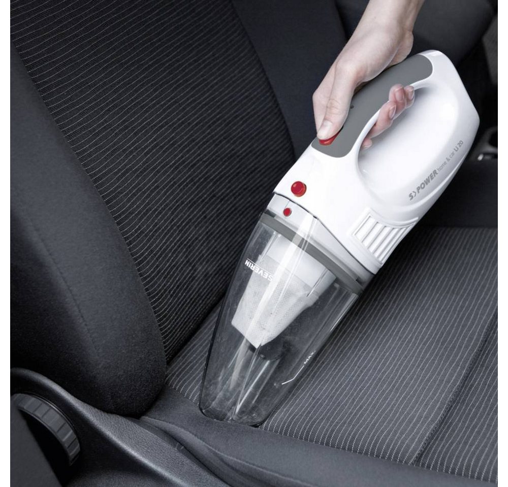 SEVERIN Akku-Handstaubsauger, EPA-Filter, 0,2 l - weiss Bild 4