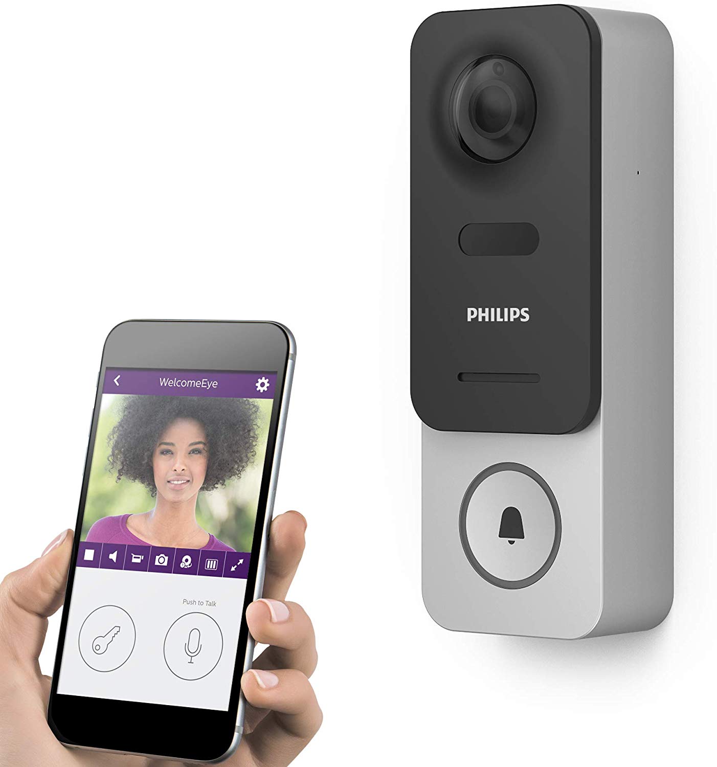 Philips Drahtlose Gegensprechanlage WelcomeEye Link Wlan,Sprachsteuerung