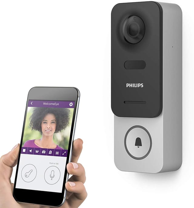 Philips Drahtlose Gegensprechanlage WelcomeEye Link Wlan,Sprachsteuerung