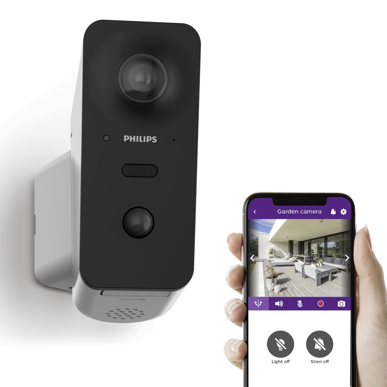Philips Kamera WelcomeEye View motorisierte und vernetzte Außenkamera Bild 3