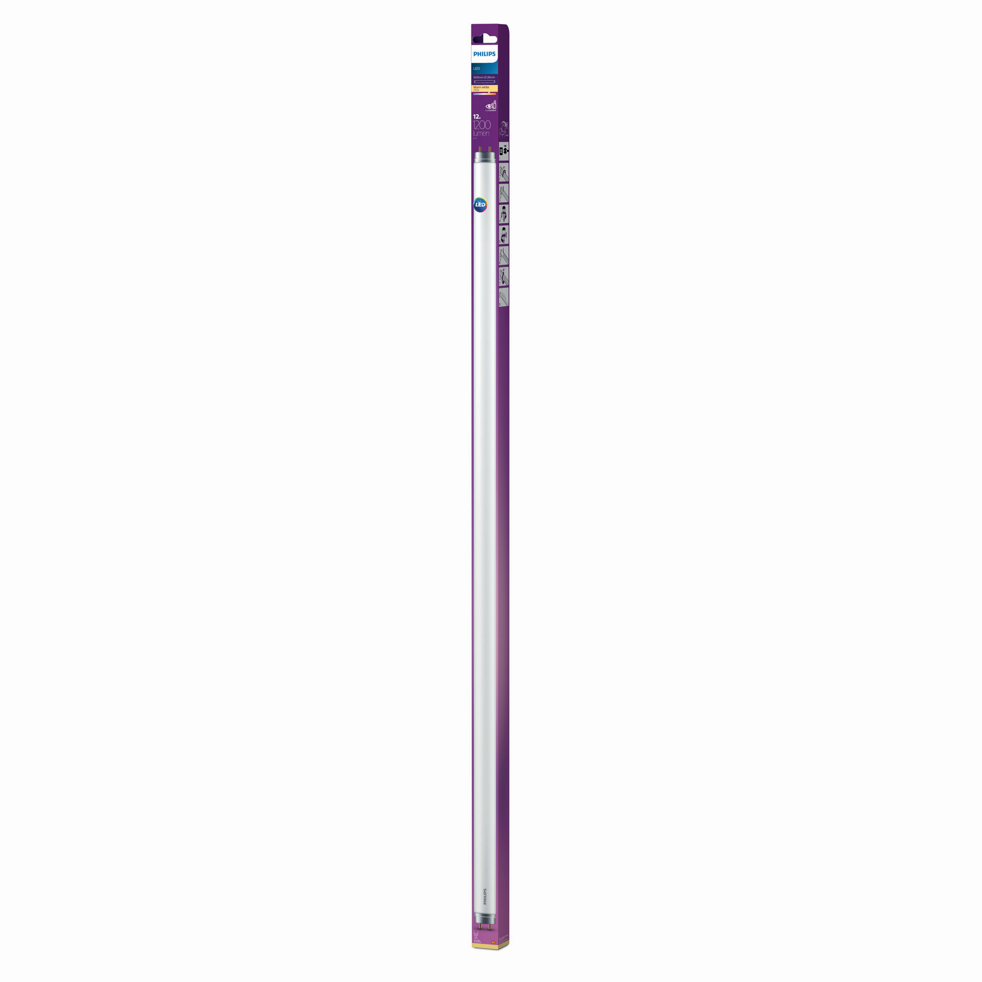 Philips LED-Leuchtmittel Stabform 90 cm G13 12 W warmweiß Bild 2