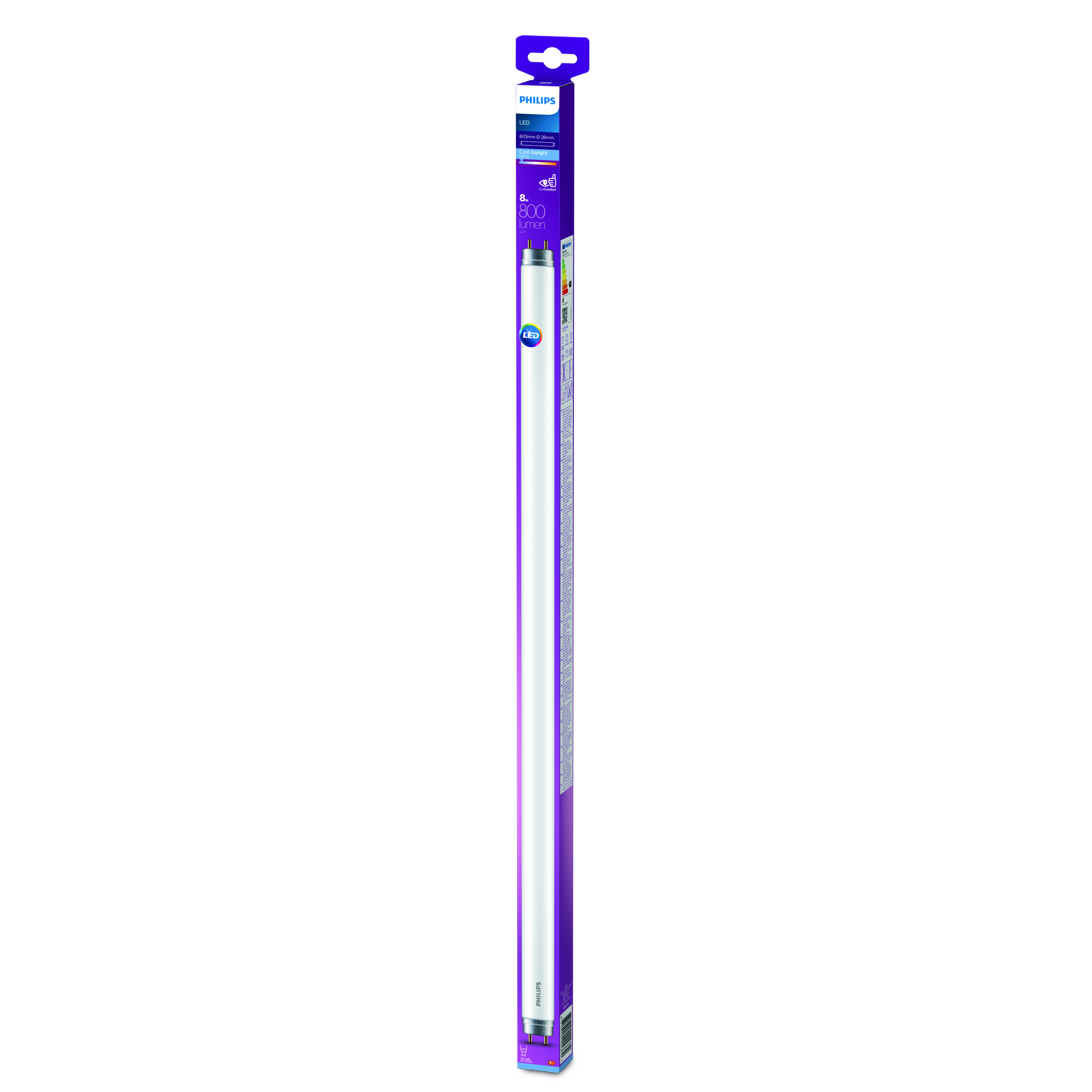 Philips LED-Leuchtmittel Stabform 60 cm G13 8 W kaltweiß Bild 2