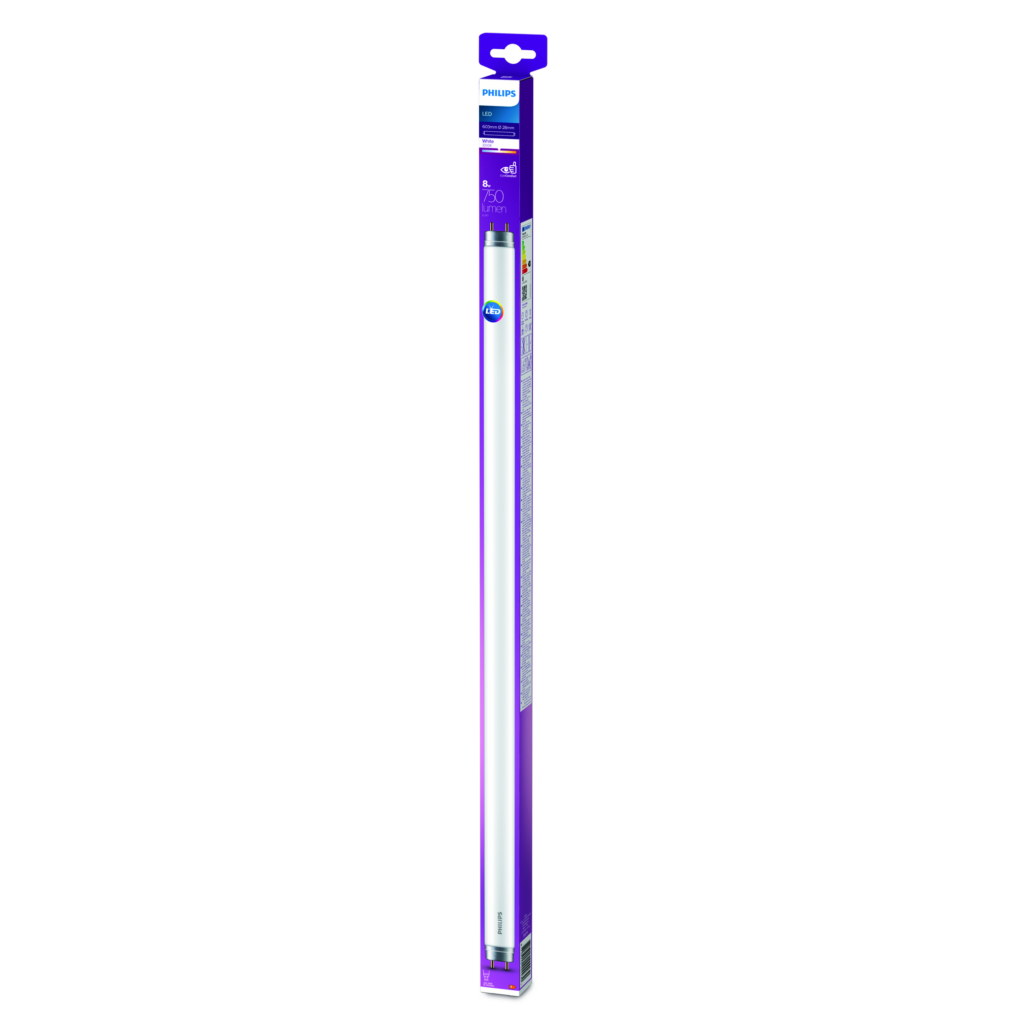 Philips LED-Leuchtmittel Stabform 60 cm G13 8 W warmweiß Bild 2