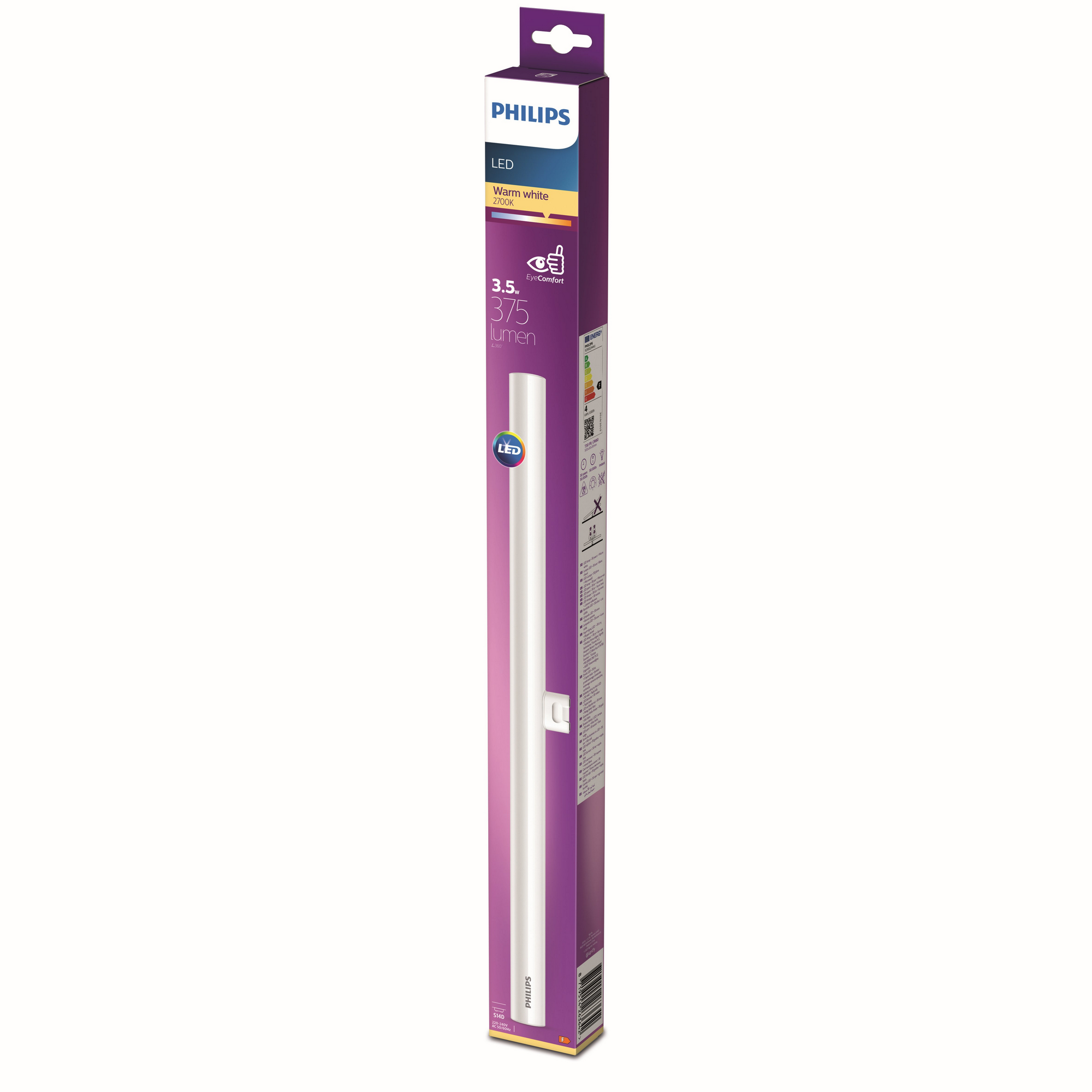 Philips LED-Leuchtmittel Stabform 50 cm S14D 3,5 W warmweiß Bild 2
