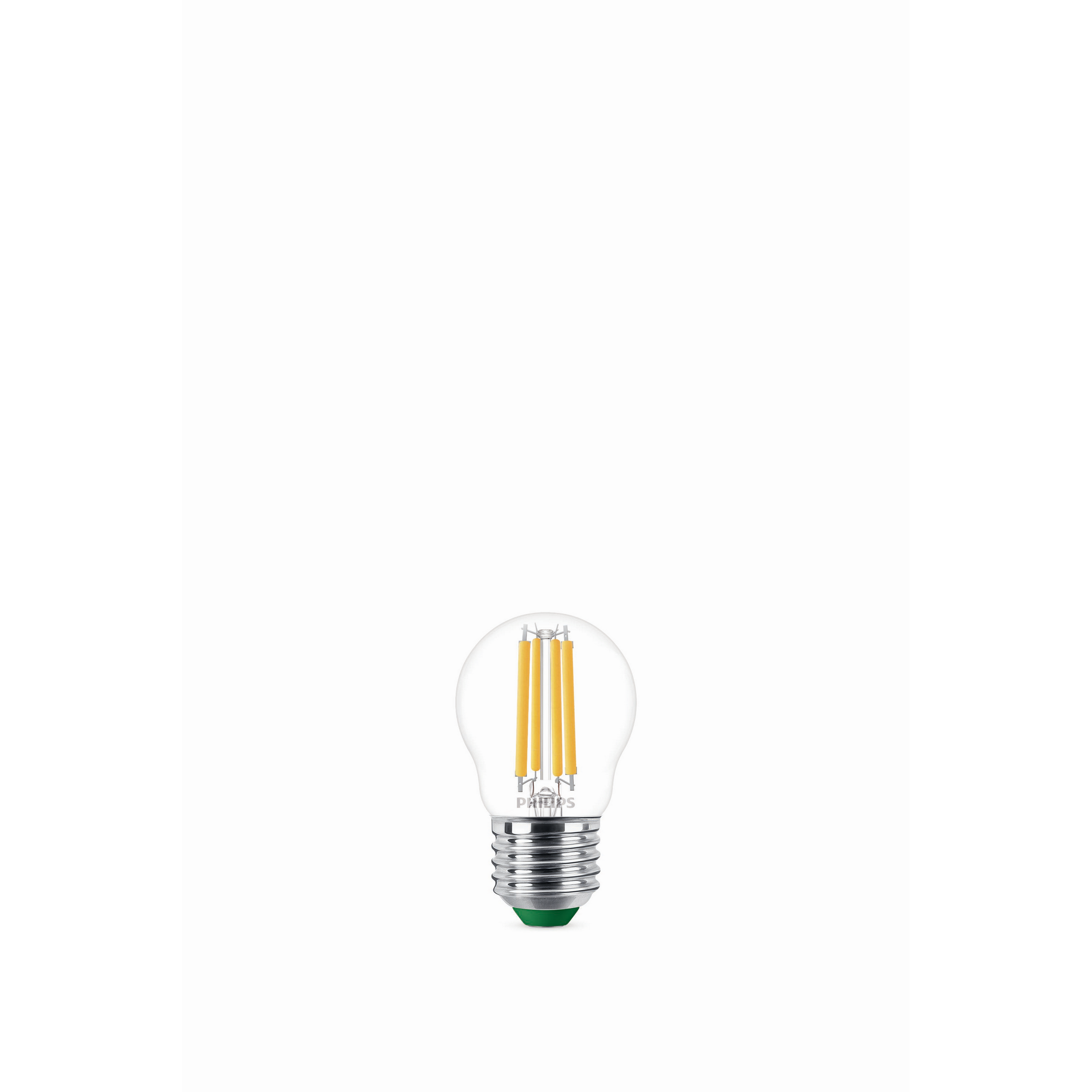 Philips LED-Leuchtmittel Filament Tropfenform P45 E27 2,3W warmweiß klar