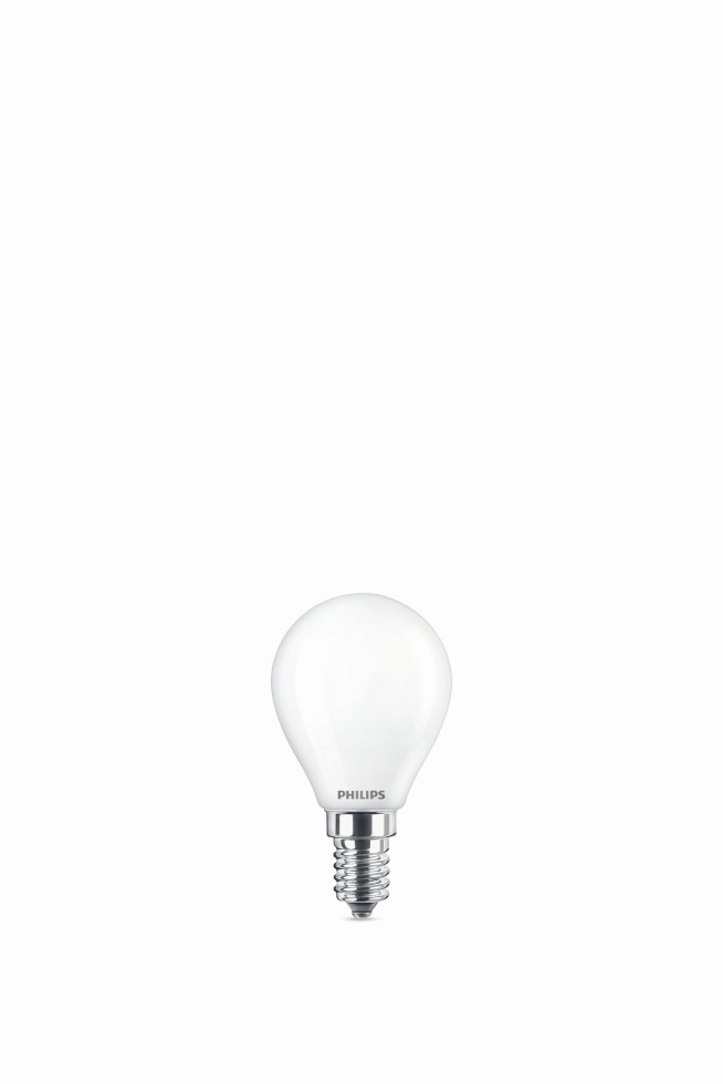 Philips LED-Leuchtmittel Filament Tropfenform P45 E14 4,3W neutralweiß matt Bild 2