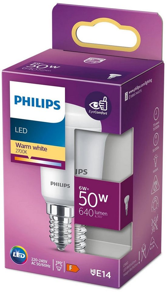 Philips LED-Leuchtmittel Spot R50 E14 6W warmweiß Bild 2