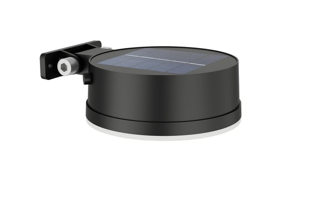 Solar Wandleuchte Vynce rund 14 x 11,7 x 5,4 cm schwarz