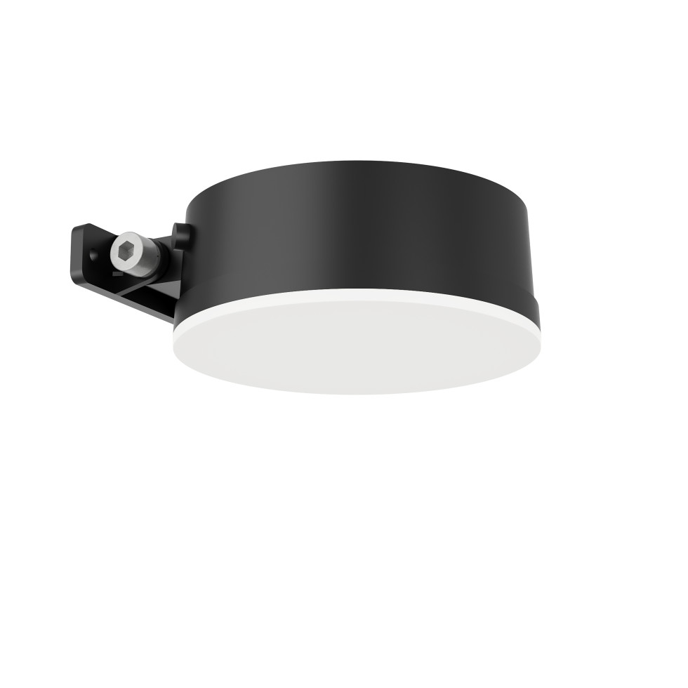 Solar Wandleuchte Vynce rund 14 x 11,7 x 5,4 cm schwarz Bild 2