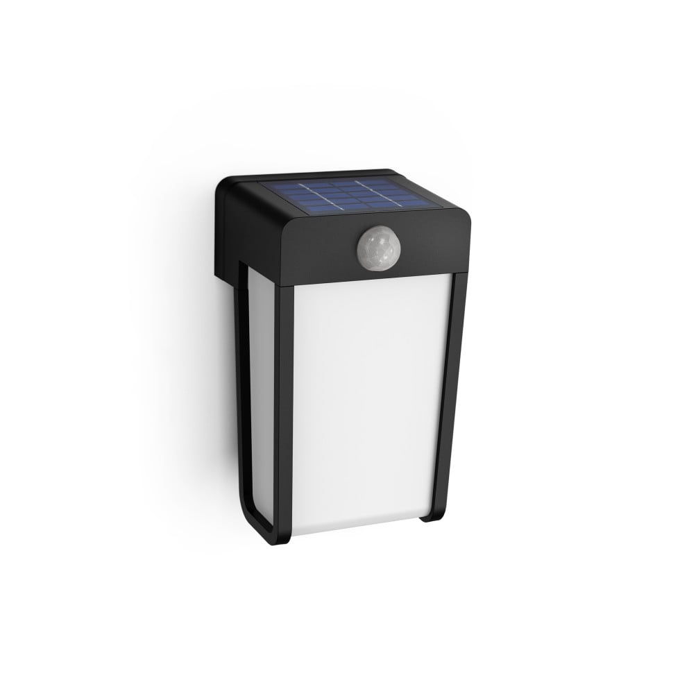 Solar Wandleuchte Shroud 20,5 x 12,5 x 12 cm matt schwarz Bild 3