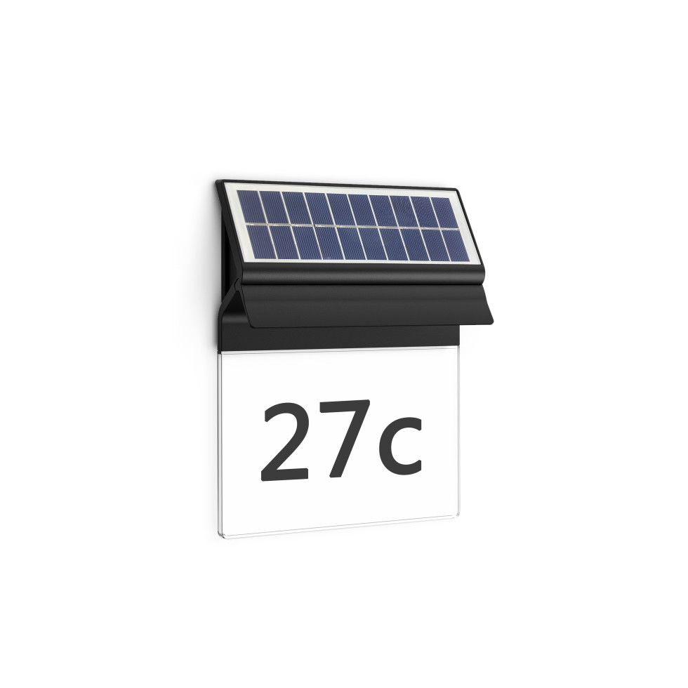 Philips Solar Wandleuchte Enkara 24 x 19 x 6,8 cm schwarz