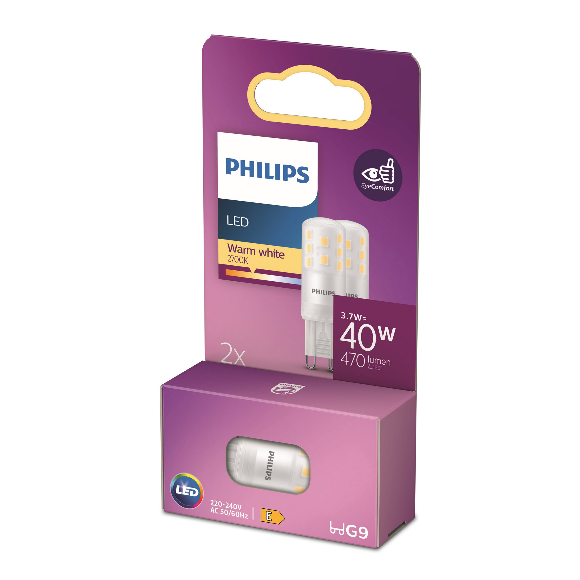 Philips LED Leuchtmittel Brenner G9 warmweiß Bild 2