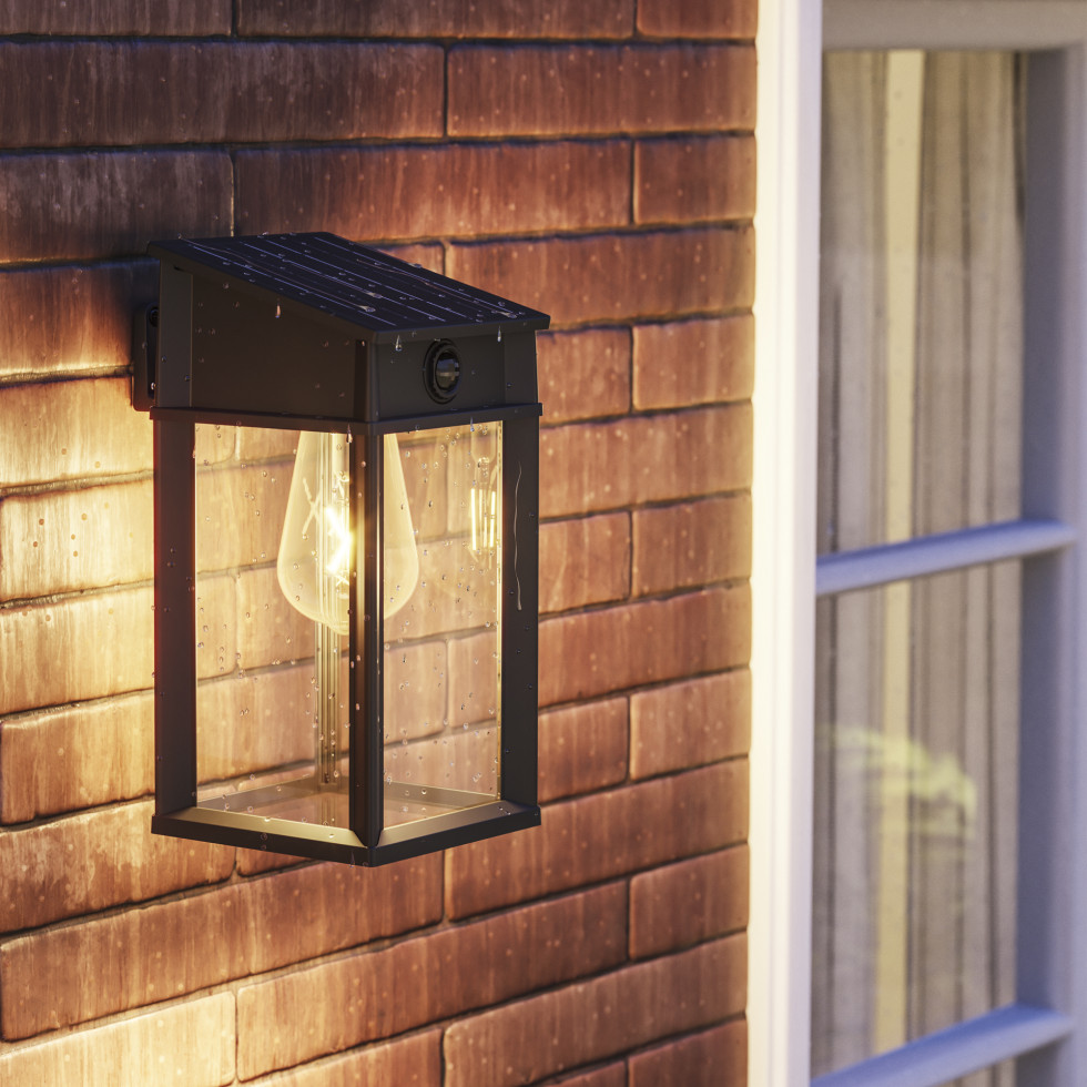 Philips Solar Wandleuchte Geri 33,5 x 18 x 18 cm warmweiß