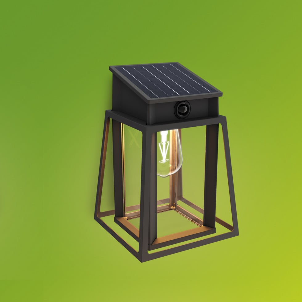 Philips Solar Wandleuchte Lysin Wand 33,5 x 23,5 x 23,5 cm warmweiß