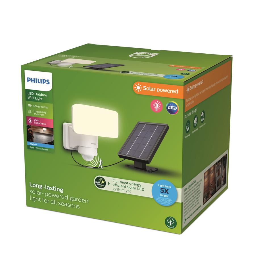 Philips Solar Wandleuchte Tylus 18,5 x 21,5 x 17 cm kaltweiß Bild 2