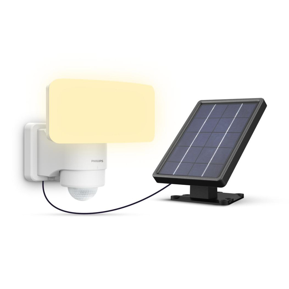 Philips Solar Wandleuchte Tylus weiß 18,5 x 21 x 17 cm warmweiß Bild 3