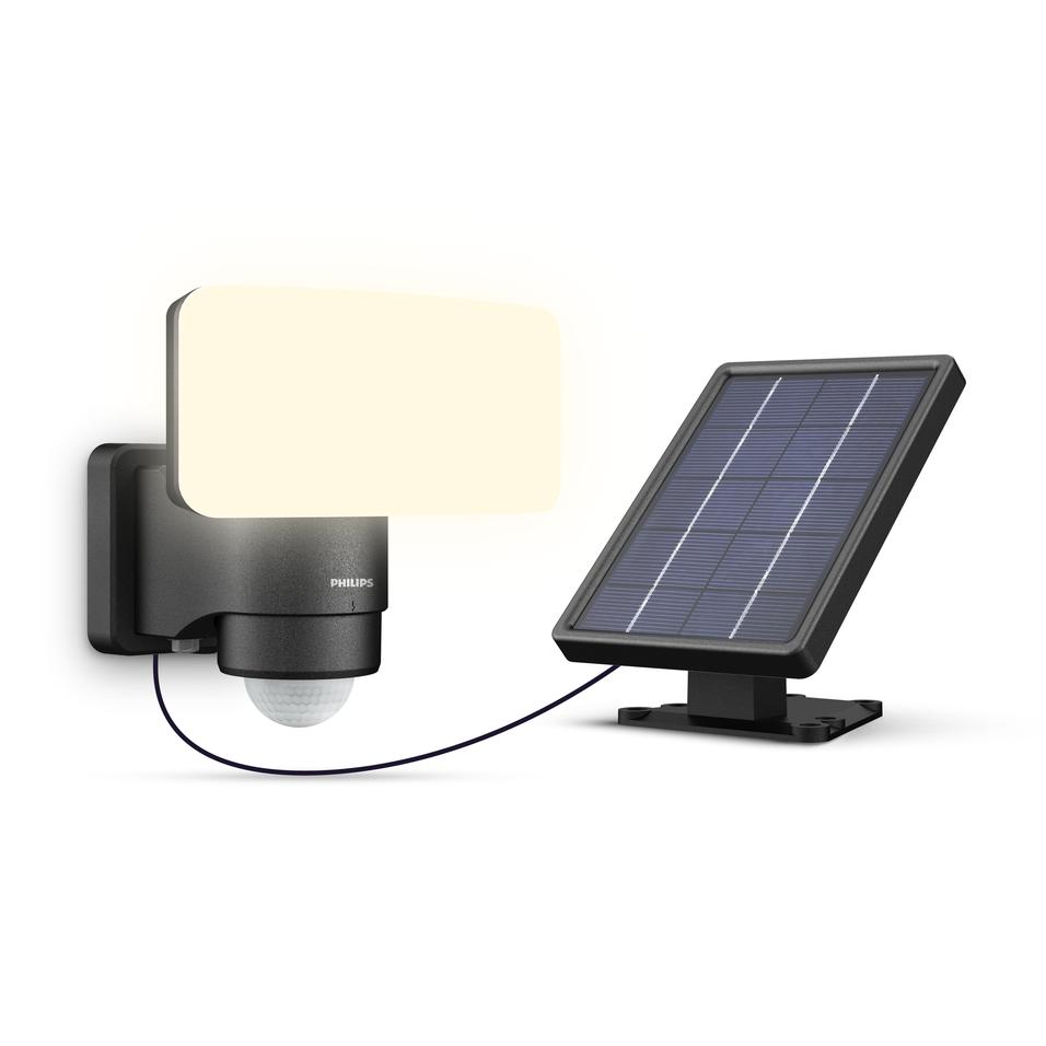 Philips Solar Wandleuchte Tylus schwarz 18,5 x 17 x 21 cm kaltweiß Bild 2