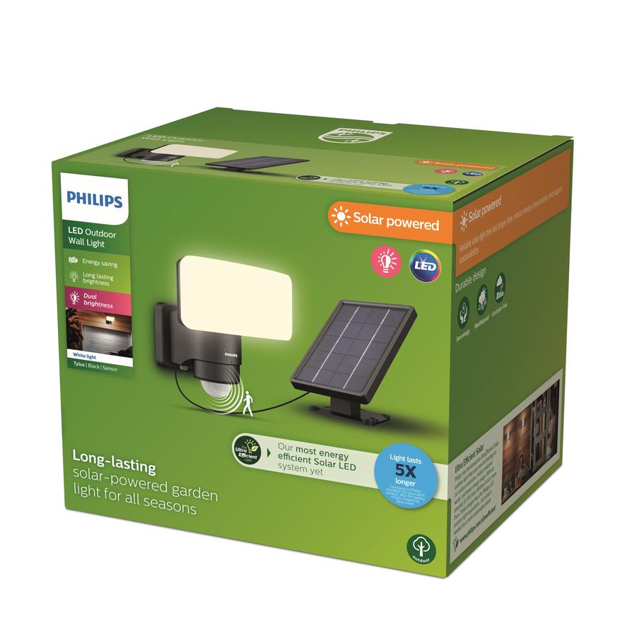 Philips Solar Wandleuchte Tylus schwarz 18,5 x 17 x 21 cm warmweiß-kaltweiß Bild 2