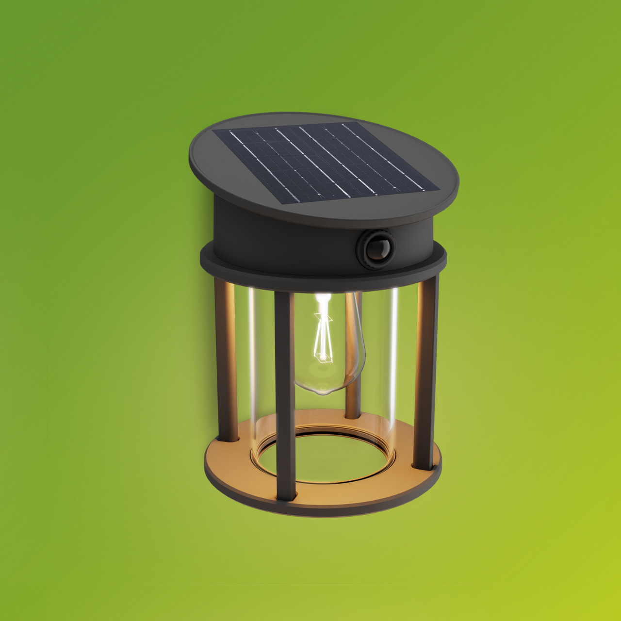 Philips Solar Wandleuchte schwarz Geri 31,8 x 23,5 x 23,5 cm Bewegungsmelder Bild 3