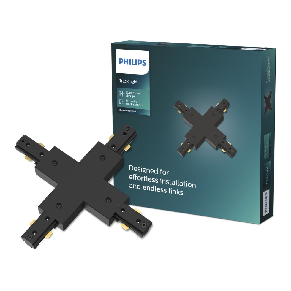 Philips EasyLink Stromverbinder für Schienenleuchte 4-Fach schwarz Bild 3